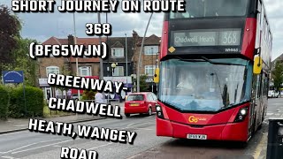 SHORT JOURNEY ON ROUTE 368 BF65WJN GREENWAYWANGEY ROAD [upl. by Auston]