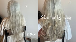 158 久しぶりにシルバーヘアグレイヘアをカット💇‍♀️日常vlog [upl. by Amesari]