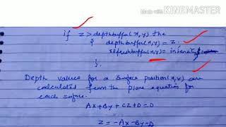 Z buffer  depth comparisondepth buffer method  lecture 60computer graphics [upl. by Nede707]