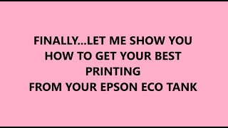 EPSON ECO TANK  BEST print quality for digitals [upl. by Uhayile]