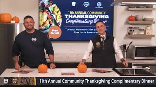 11th Annual Community Thanksgiving Dinner [upl. by Atnahs]