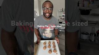 Baking Tip get perfectly shaped cookies baking cookies chocolatechipcookies [upl. by Kcirad699]