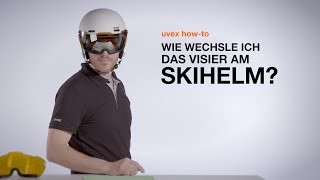 Wie wechsle ich das Visier am Skihelm  uvex howto [upl. by Nemad858]