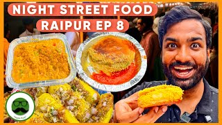 Night Street Food in Raipur  Aadis Maggi Dhoni Maggi Naveen Dabeli Lakhan Nadde  Veggie Paaji [upl. by Anrahc]