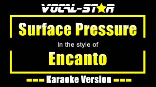 Surface Pressure Karaoke  Encanto Karaoke Version [upl. by Kearney]