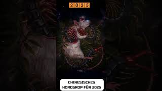 Ratte Chinesisches Horoskop für 2025 [upl. by Netta]