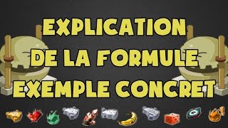 DOFUS EXPLICATION DE LA FORMULE  EXEMPLE CONCRET [upl. by Lynde]