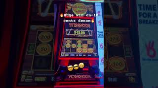 🤯10cent Denom got Huge win🤯youtubeshorts shortsvideo casino aussiepokiewins casino shorts [upl. by Asehr]