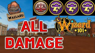 Wizard101  Wallaru All DAMAGE Questing Storms Galore [upl. by Swisher44]