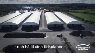 40 000 m² lageryta levererad av Hallbyggarna Jonsereds – Kort version [upl. by Ahsinaw]