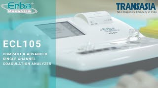 ECL 105  Single Channel Coagulation Analyzer [upl. by Ardnod684]