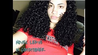 Curly Hair Tutorial Video Using Novex Leave in Conditioner [upl. by Gabor417]