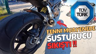 MOTOSİKLET MUAYENESİNE GİDİYORUM  SUSTURUCU SIKIŞTI   HONDA CBR650R  MrEker Motovlog [upl. by Blancha]