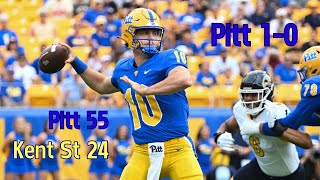 Pitt vs Kent State Reaction A QB and offense of the future [upl. by Yanehs67]