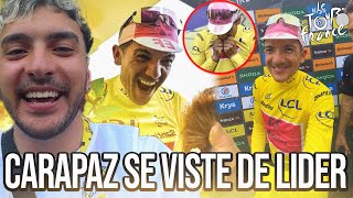 CARAPAZ ES EL LÍDER DEL TOUR DE FRANCE Y YO ESTUVE AHÍ  Vlog  Etapa 3 [upl. by Ahsiei]