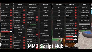 Murder Mystery 2  MM2 GUI Script Hub Pastebin [upl. by Aihcats303]