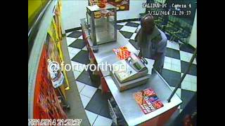 Robbery suspect rips cash register off counter [upl. by Anwahsal779]