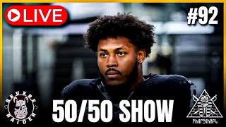 LIVE🚨5050 Show🏴‍☠️Josh Jacobs BEEF New FA Signings Latest Raiders NEWS RUMORS amp More [upl. by Ayet]