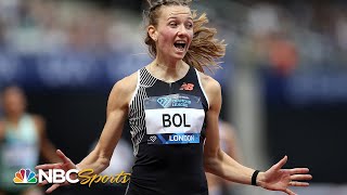 Femke Bol runs 3rd fastest time in history to win London 400 hurdles  NBC Sports [upl. by Delaine317]