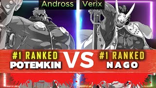 GGST ▰ Andross 1 Potemkin Vs Verix 1 Nagoriyuki  Guilty Gear Strive High Level Replay 🔥 [upl. by Enibas]