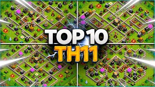 New Best Th11 base link WarFarming Base Top10 With Link in Clash of Clans  th11 war base 2024 [upl. by Hotze]