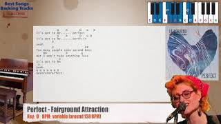 🎹 Perfect  Fairground Attraction Piano Backing Track with chords and lyrics [upl. by Kurman]