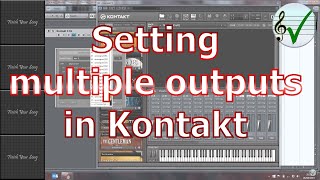 Setting up multiple outputs in Kontakt [upl. by Karyl]