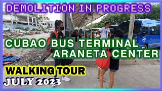 Araneta City Bus Station  Cubao Quezon City  Walking Tour  July 2023 [upl. by Iniretake]