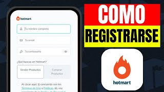 Como registrarse en HOTMART [upl. by Regnig]