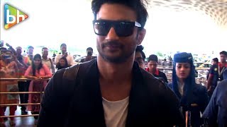 Dashing Sushant Singh Rajput SPOTTED Leaving For IIFA New York 2017 [upl. by Edgell767]