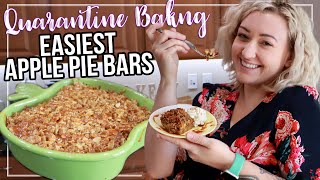 LETS GET WEIRD amp BAKE Salted Caramel Apple Pie Bars [upl. by Maxentia358]