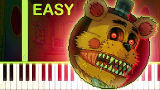 FNAF PROJECT BOX THEME  EASY Piano Tutorial [upl. by Ellehcam]