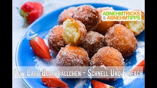 Low Carb Quarkbällchen Rezept  Kochvideo [upl. by Mcnamara]