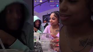 IDA GAVE NADIA A HICKEY  Nadia Ida and Ke on tiktok live on 417 PART 2 [upl. by Ifar574]