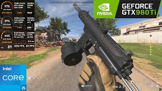 GTX 980 Ti  Call of Duty Warzone 2  1080p Low Settings tested in 2023 [upl. by Uos]