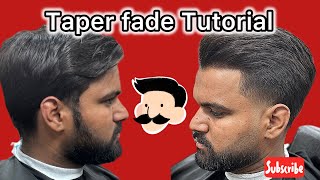 Taper fade tutorial video how to do taper fade  low taper fade saddamhairstudio trending shorts [upl. by Atiuqad]