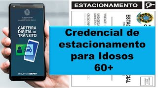 Imprimir credencial de estacionamento para idoso pela Carteira Digital de Trânsito em casa [upl. by Cummins505]