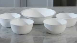 Corelle  Livingware Winter Frost White 5 Piece Snack Set [upl. by Schonfield]