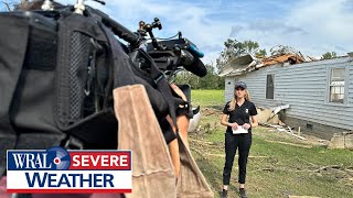 Aftermath of North Carolina Tornado Nash County Tornado was at least 135 mph EF2 strength [upl. by Frere]