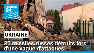 Guerre en Ukraine  au moins 20 missiles russes détruits lors dune vague dattaques visant Kiev [upl. by Lagasse]