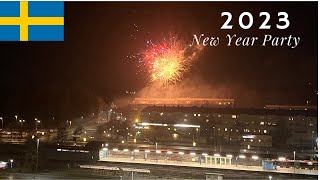 🎆 Fireworks in Europe  Stockholm Sweden4K  Happy New Year 2023 [upl. by Sufur]