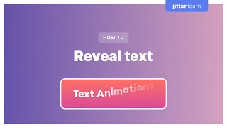 How to make a text reveal animation [upl. by Nylemaj]