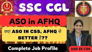 ASO in AFHQ Complete Job Profile 🔥 Comparison with CSS Post  training  Salary  Canteen Facility [upl. by Ailemaj]