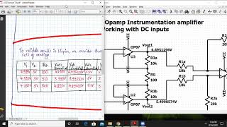 Instrumentation amplifier numerical using opamp OP07 [upl. by Asoral948]