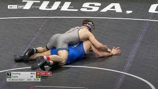 consi 157lbs Caleb Dowling West Virginia vs Brooks Gable Air Force [upl. by Auburn]