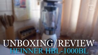 REVIEWUNBOXING Blender Heinner Charm HBL1000BL 1000W BLUE [upl. by Ahseihs]