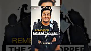 Remember the 2016 topper 🥶🔥  iitjee iit jeeadvanced viral 2016 tough motivation [upl. by Roz567]