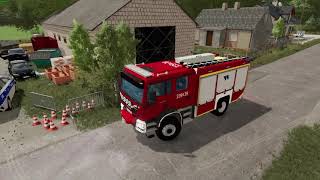 FS22 Śmiertelny wypadek na budowie Alarmowe OSP22 [upl. by Azilanna294]