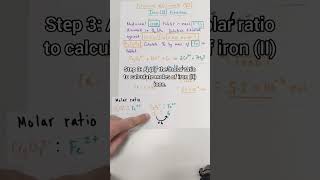 Redox Titration Calculation In 5 Steps  Dichromate amp Iron II ions [upl. by Bern]