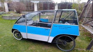 Веломобиль для деревни поездка на педалях Pedal car for the village pedal ride [upl. by Arnaldo]